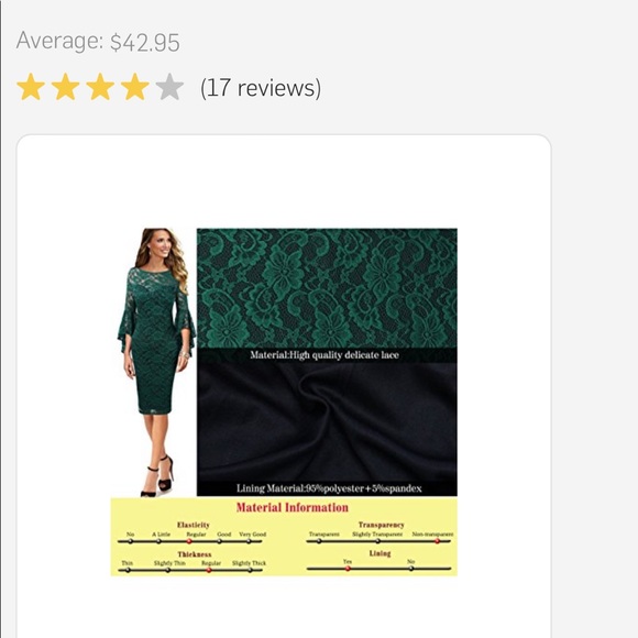 VHSHOW bell SLEEVE COCKTAIL DRESS - Picture 7 of 9